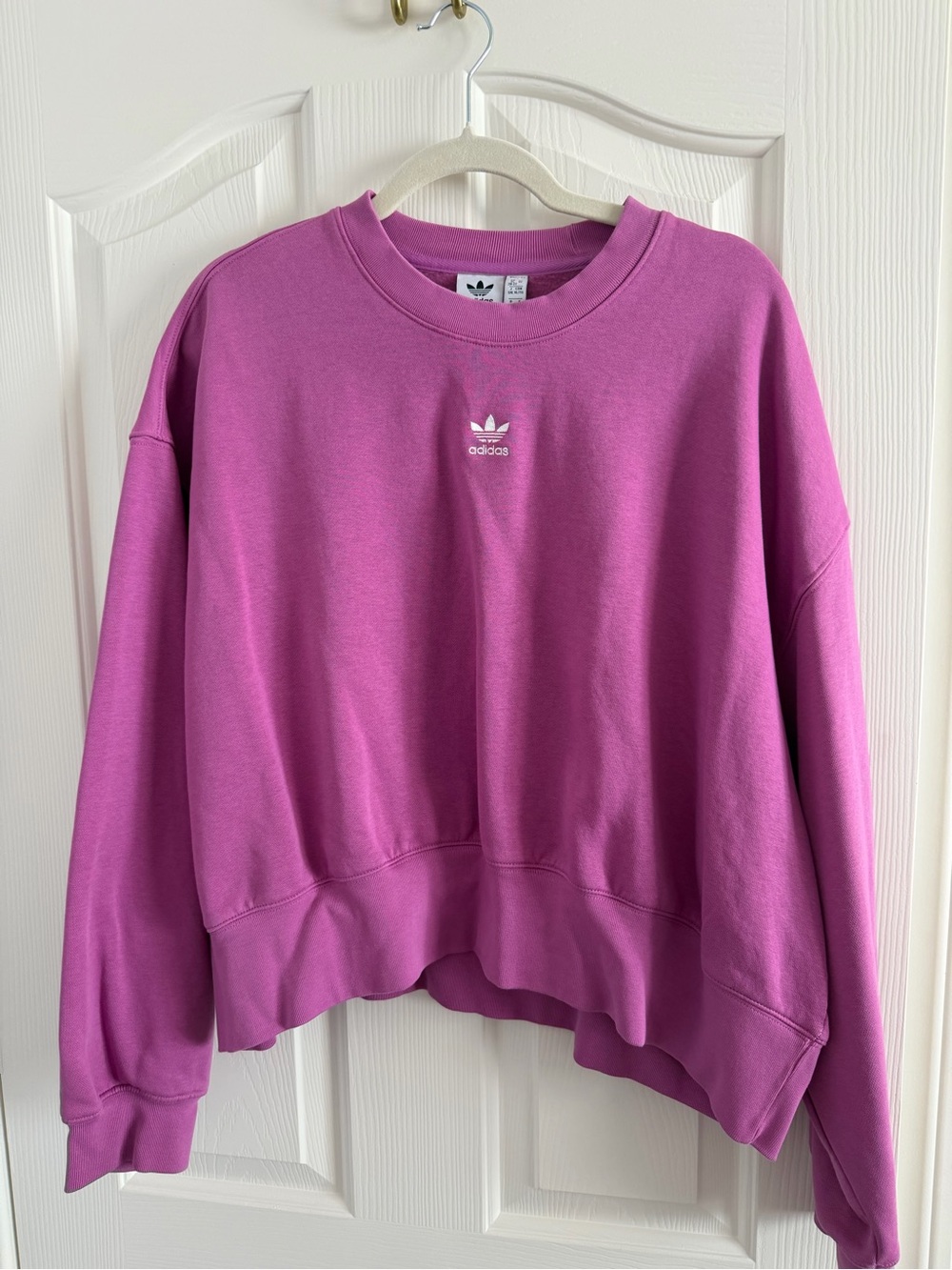 adidas Magenta Crewneck Sweatshirt